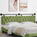 Hangend Hoofdeinde Lichtgroen 210 x 55 x 7 cm Fluweel