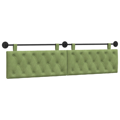 Hangend Hoofdeinde Lichtgroen 210 x 55 x 7 cm Fluweel