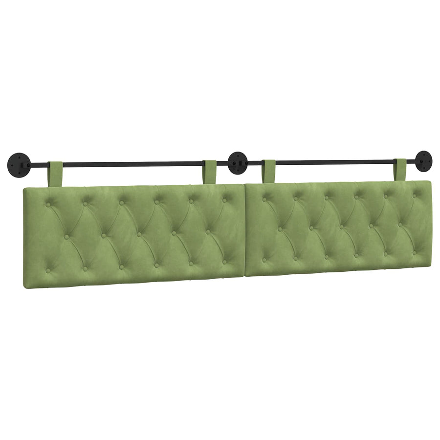 Hangend Hoofdeinde Lichtgroen 210 x 55 x 7 cm Fluweel