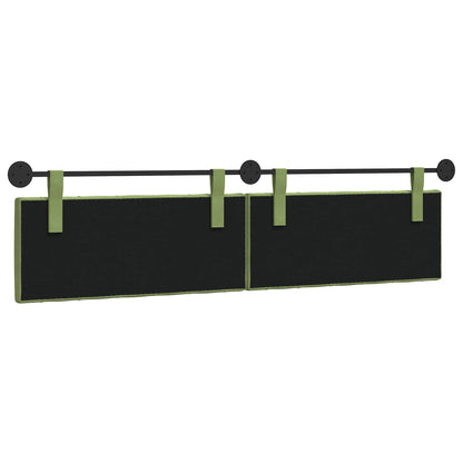 Hangend Hoofdeinde Lichtgroen 210 x 55 x 7 cm Fluweel
