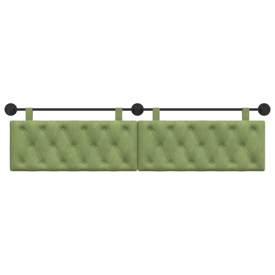 Hangend Hoofdeinde Lichtgroen 210 x 55 x 7 cm Fluweel