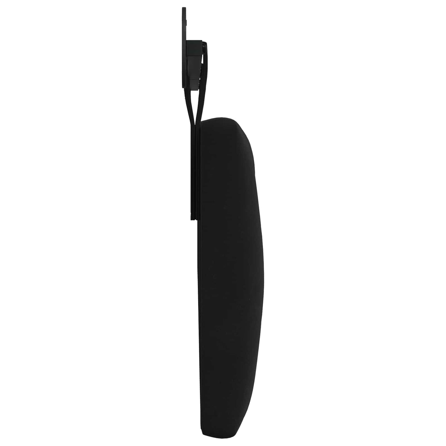Hangend Hoofdeinde Wandgemonteerd Zwart 210 x 55 x 7 cm Fluweel