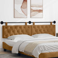 Hangend Hoofdeinde Wandgemonteerd Bruin 210 x 55 x 7 cm Fluweel