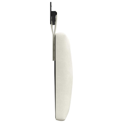 Hangend Hoofdeinde Wandgemonteerd Crème 210 x 55 x 7 cm Fluweel