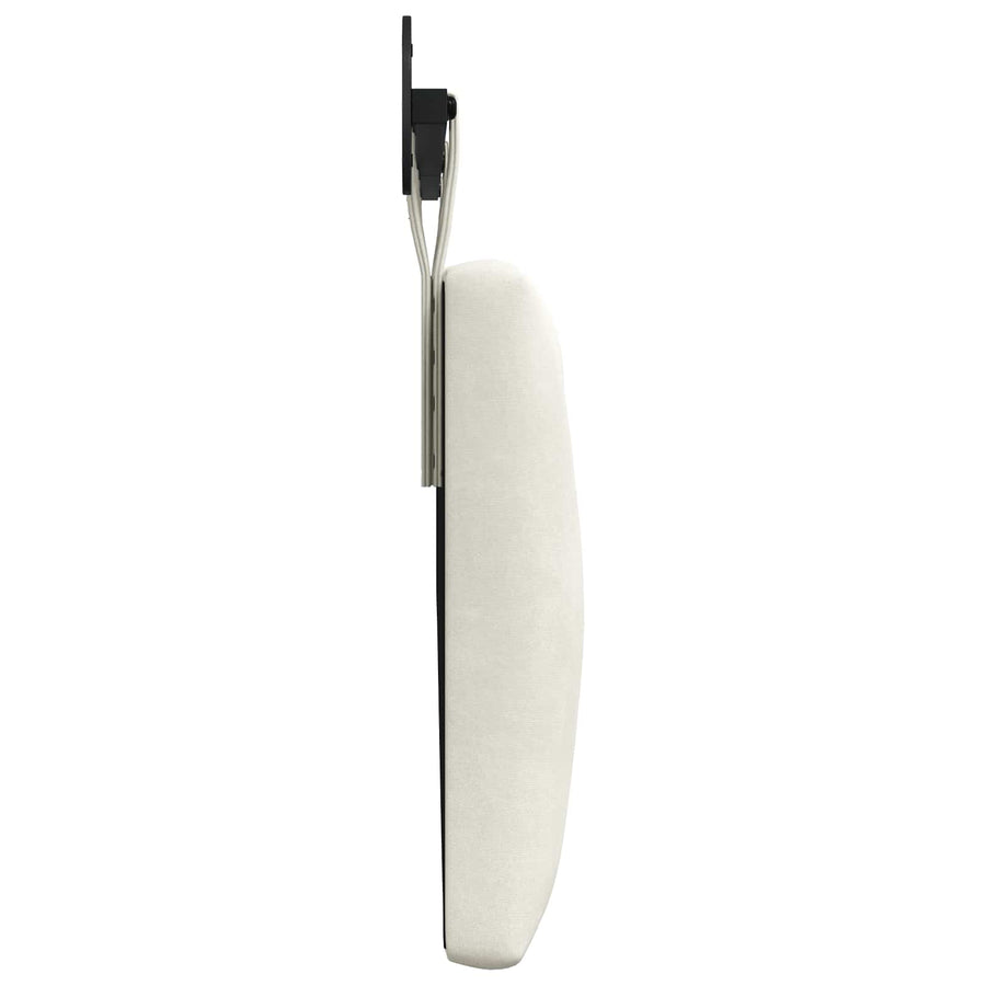 Hangend Hoofdeinde Wandgemonteerd Crème 210 x 55 x 7 cm Fluweel