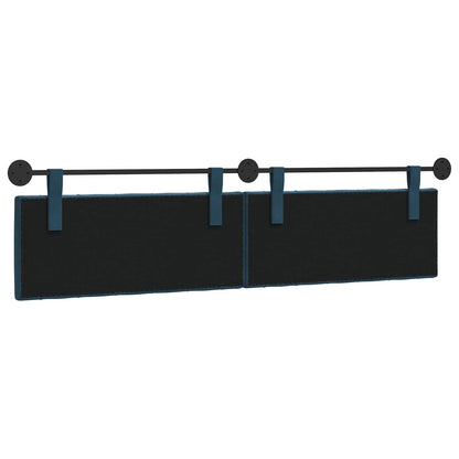 Hangend Hoofdeinde Wandgemonteerd Blauw 210 x 55 x 7 cm Fluweel