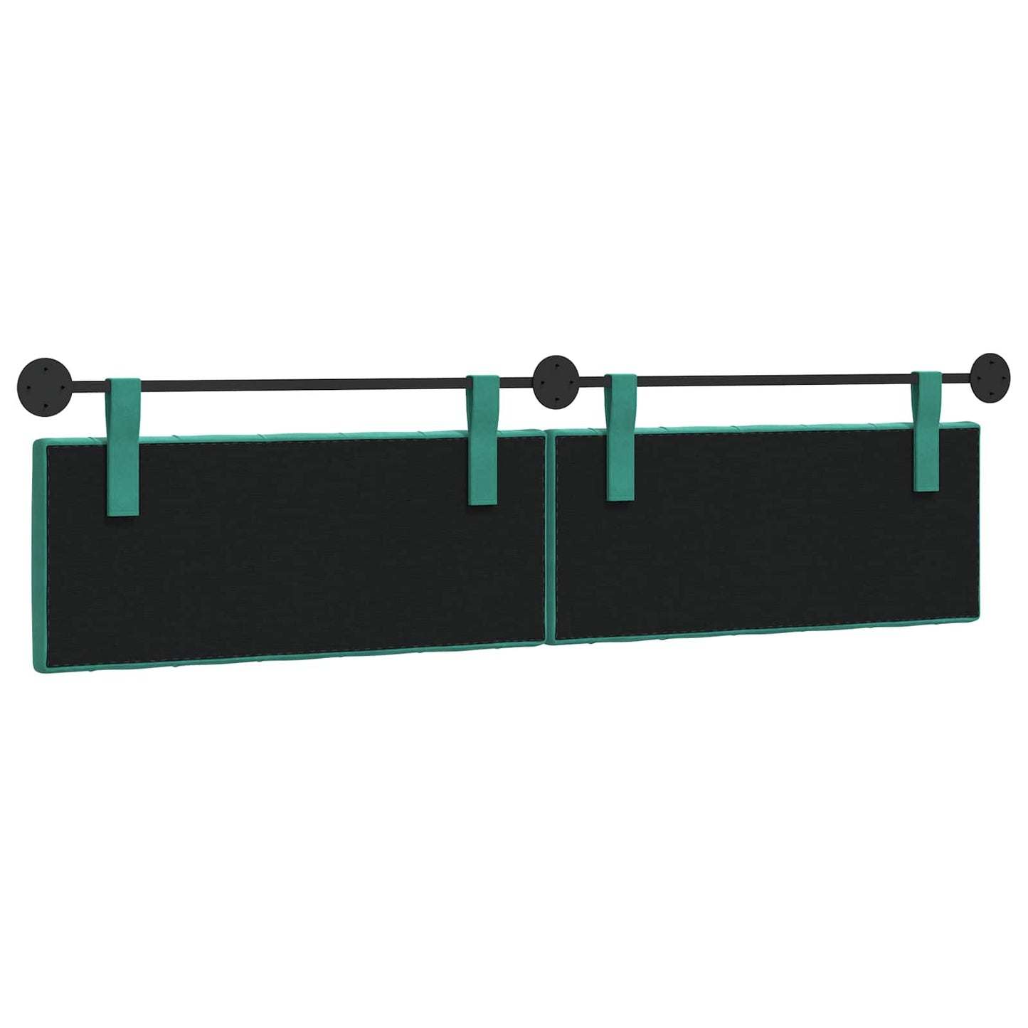 Hangend Hoofdeinde Turquoise 210 x 55 x 7 cm Fluweel