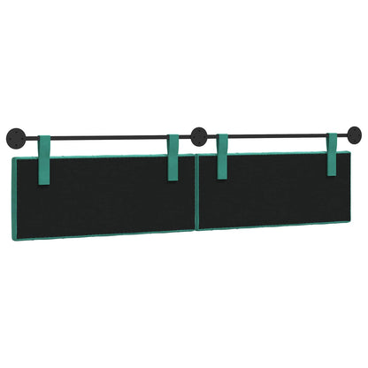 Hangend Hoofdeinde Turquoise 210 x 55 x 7 cm Fluweel