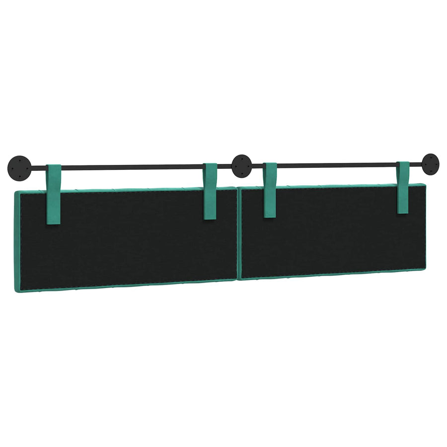 Hangend Hoofdeinde Turquoise 210 x 55 x 7 cm Fluweel