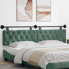 Hanging Headboard Sea Green 210 x 55 x 7 cm Velvet
