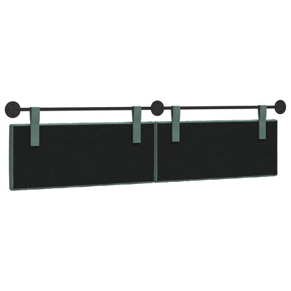 Hangend Hoofdeinde Zeegroen 210 x 55 x 7 cm Fluweel