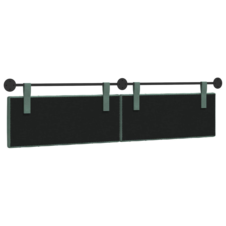 Hangend Hoofdeinde Zeegroen 210 x 55 x 7 cm Fluweel
