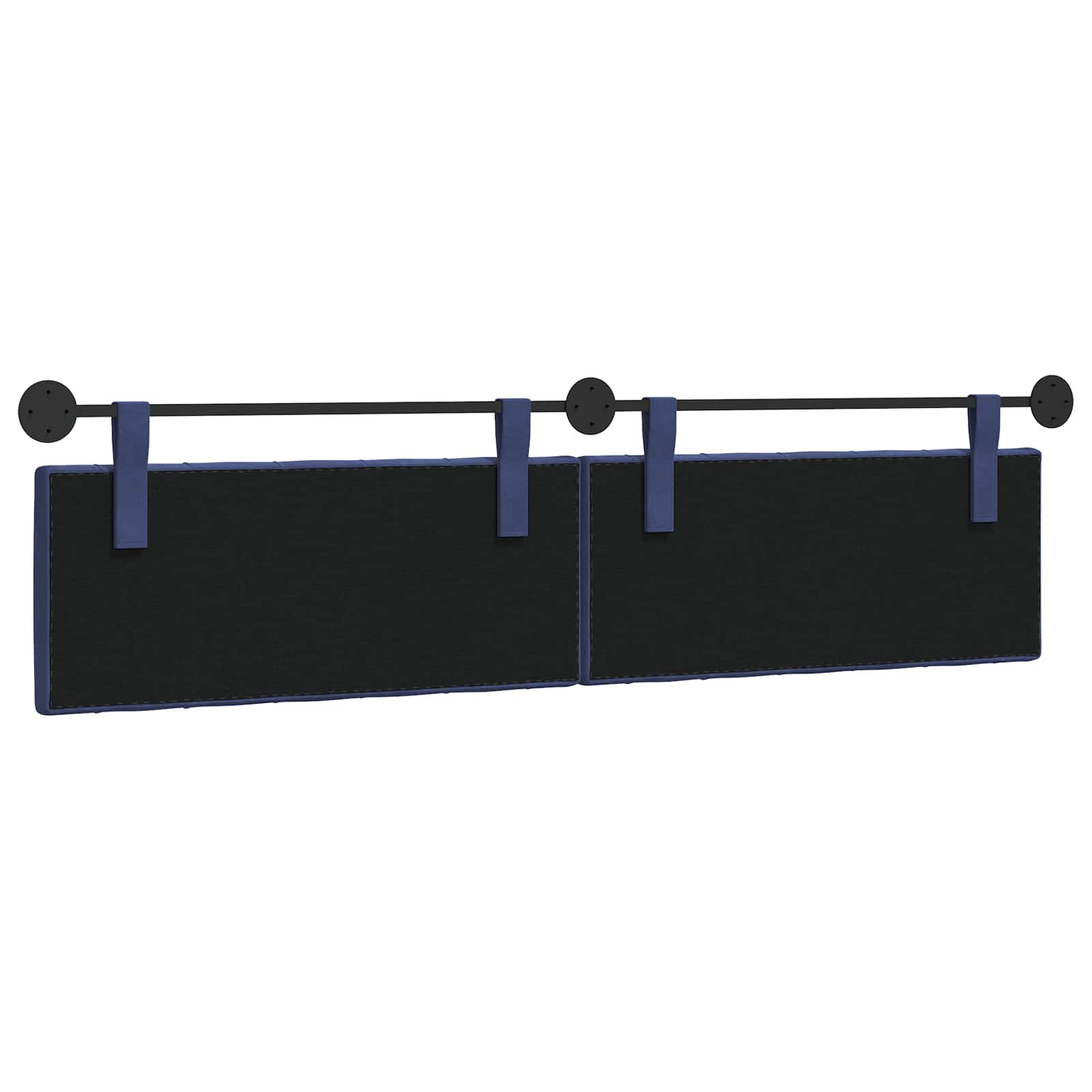Hangend Hoofdeinde Politieblauw 210 x 55 x 7 cm Fluweel