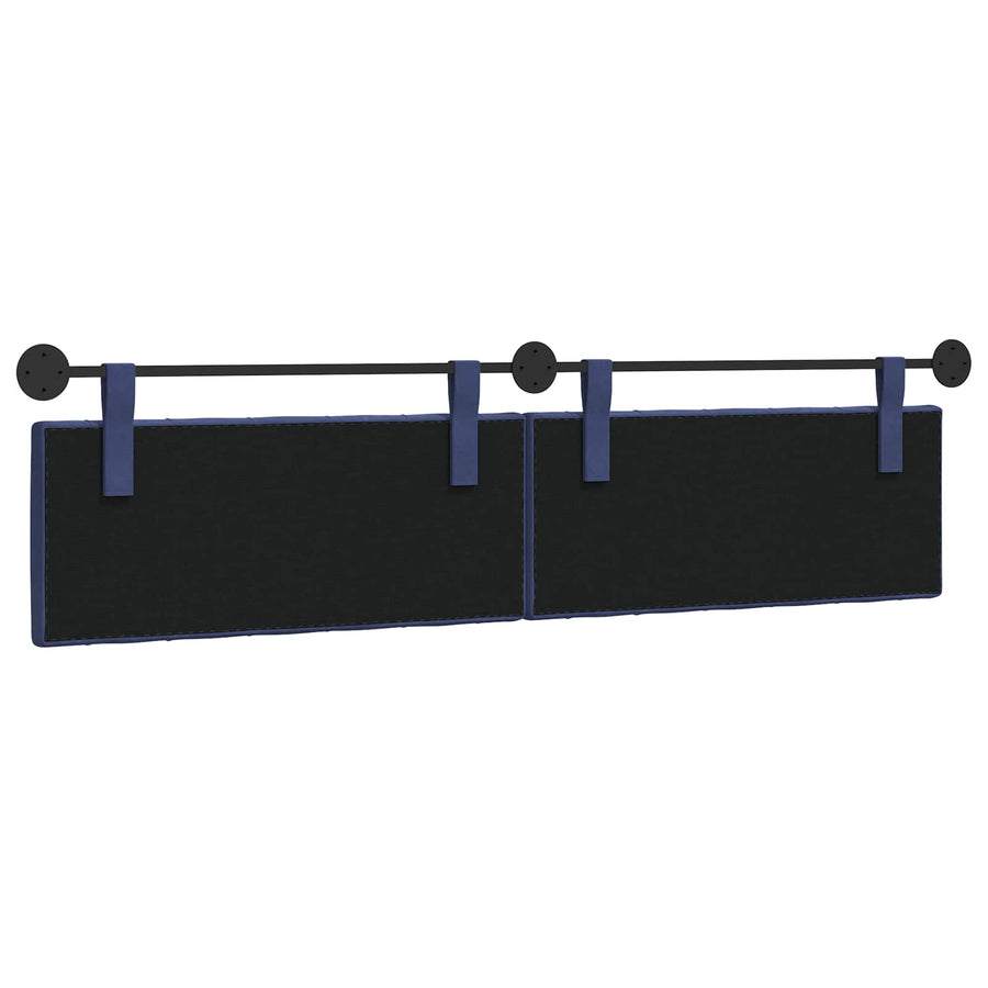 Hangend Hoofdeinde Politieblauw 210 x 55 x 7 cm Fluweel