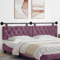 Hangend Hoofdeinde Wandgemonteerd Paars 210 x 55 x 7 cm Fluweel