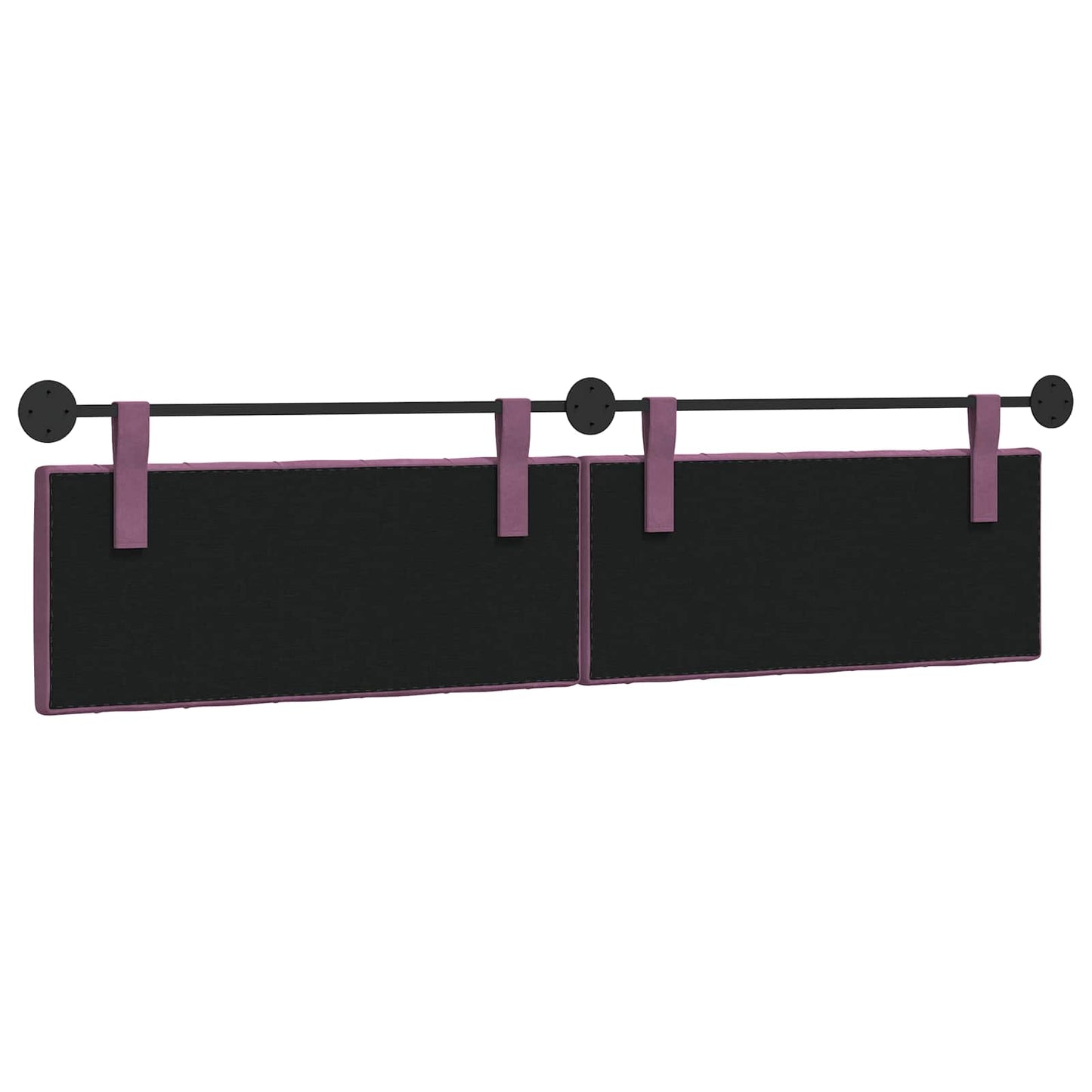 Hangend Hoofdeinde Wandgemonteerd Paars 210 x 55 x 7 cm Fluweel
