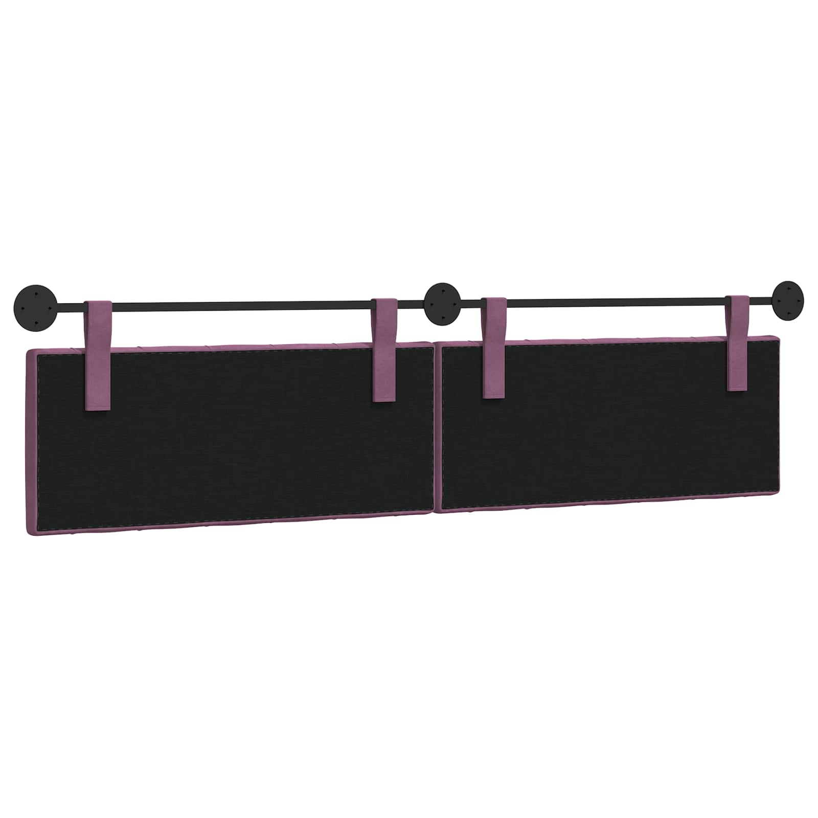 Hangend Hoofdeinde Wandgemonteerd Paars 210 x 55 x 7 cm Fluweel