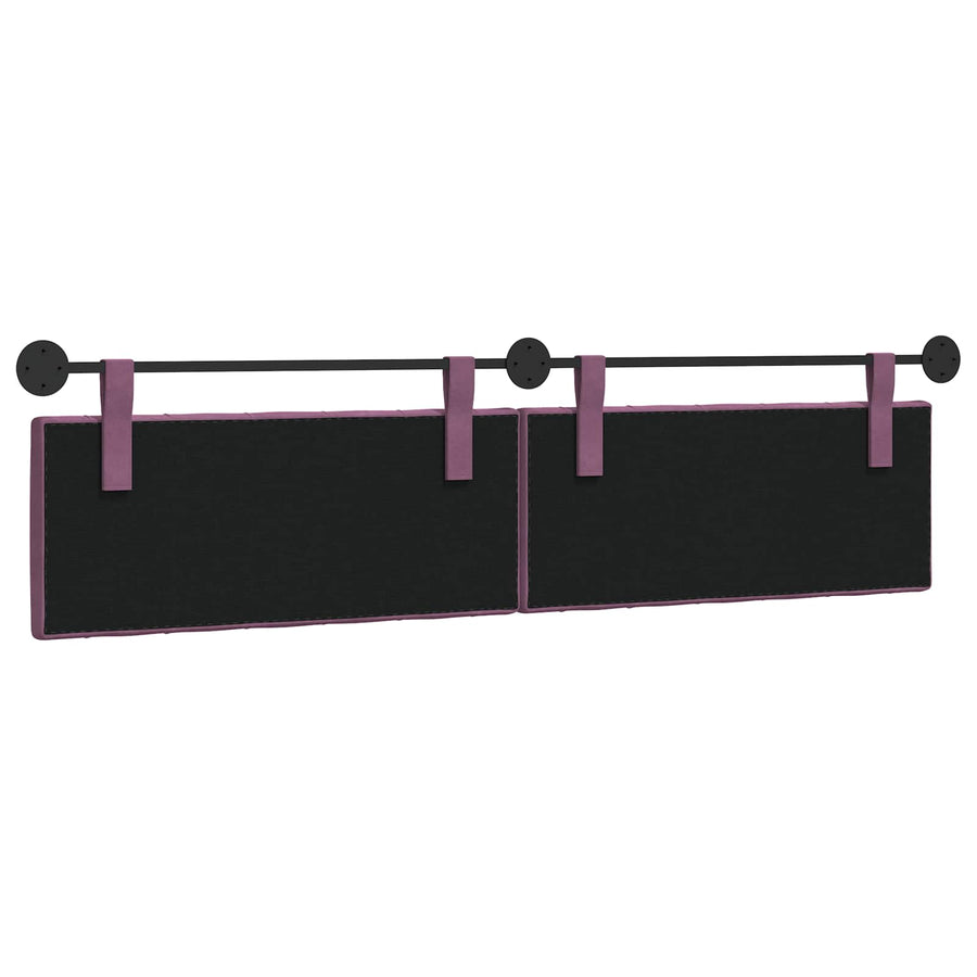 Hangend Hoofdeinde Wandgemonteerd Paars 210 x 55 x 7 cm Fluweel