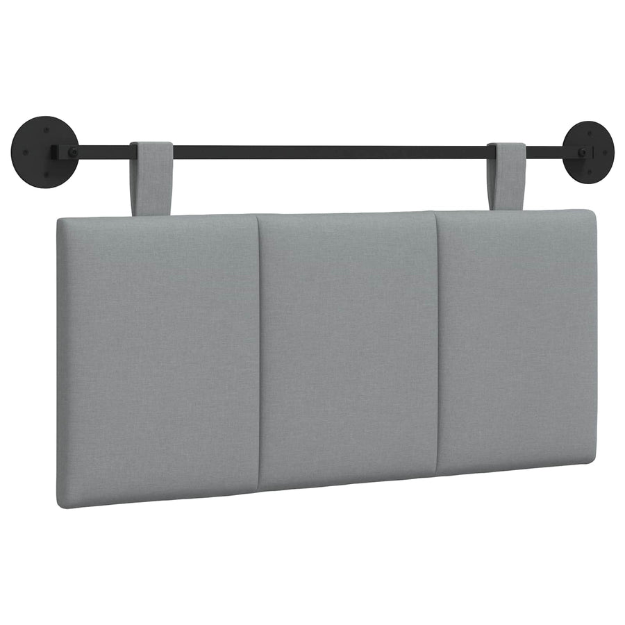 Hangend Hoofdeinde Gestreept Lichtgrijs 90 x 55 x 5 cm Stof