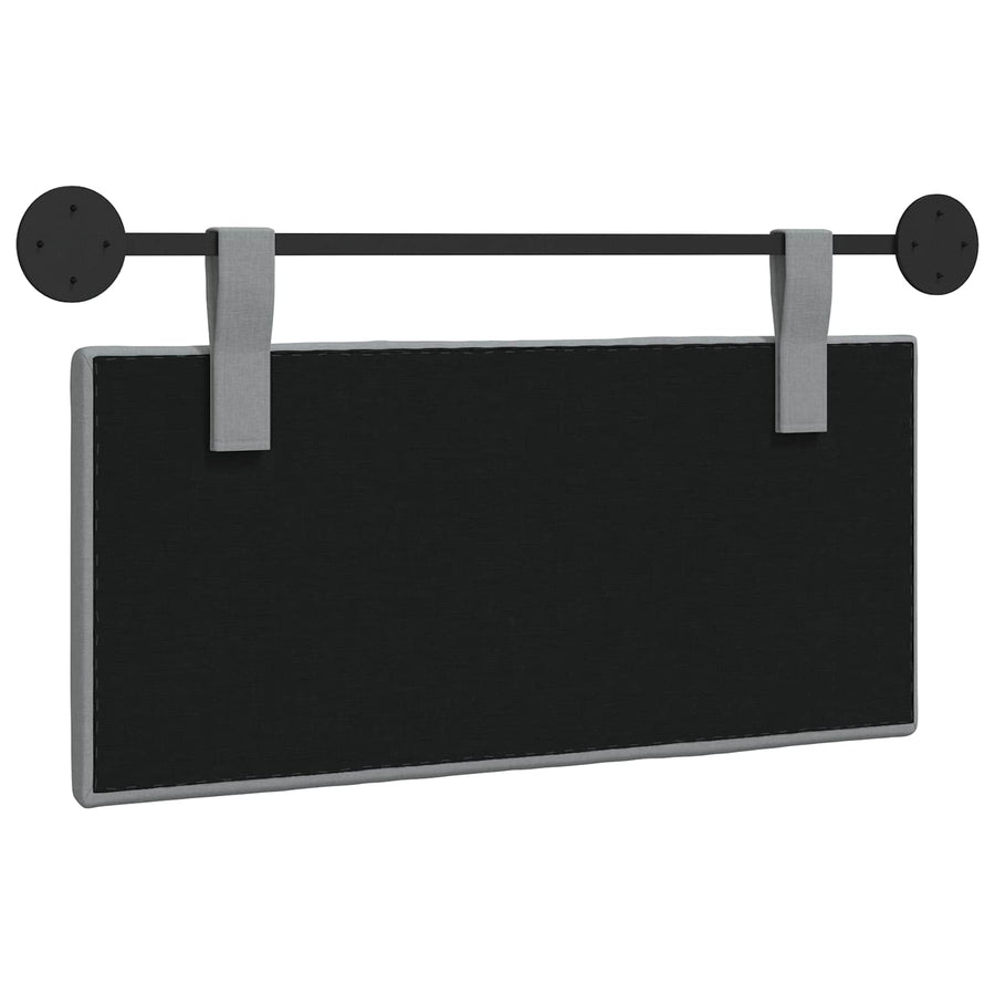 Hangend Hoofdeinde Gestreept Lichtgrijs 90 x 55 x 5 cm Stof
