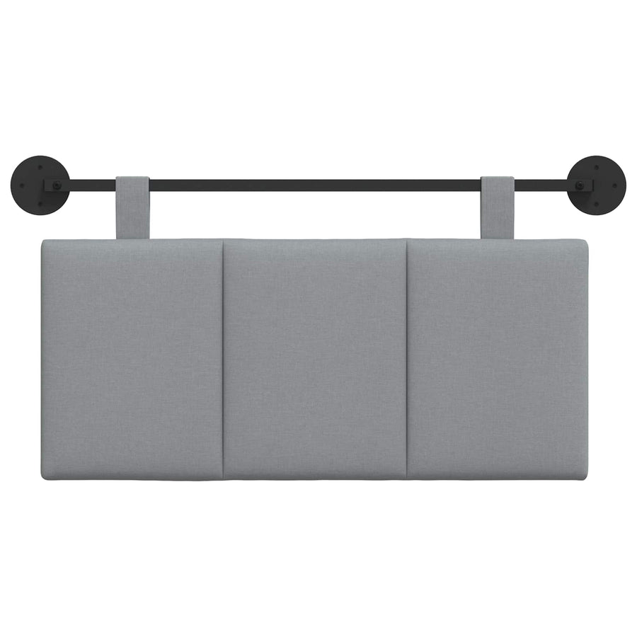 Hangend Hoofdeinde Gestreept Lichtgrijs 90 x 55 x 5 cm Stof