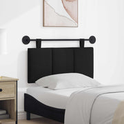 Hoofdbord wandmontage 90x55x5 cm stof zwart