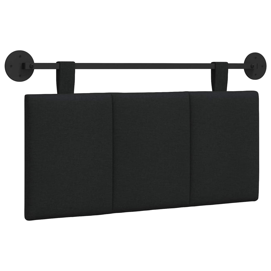 Hangend Hoofdeinde Wandgemonteerd Zwart 90 x 55 x 5 cm Stof