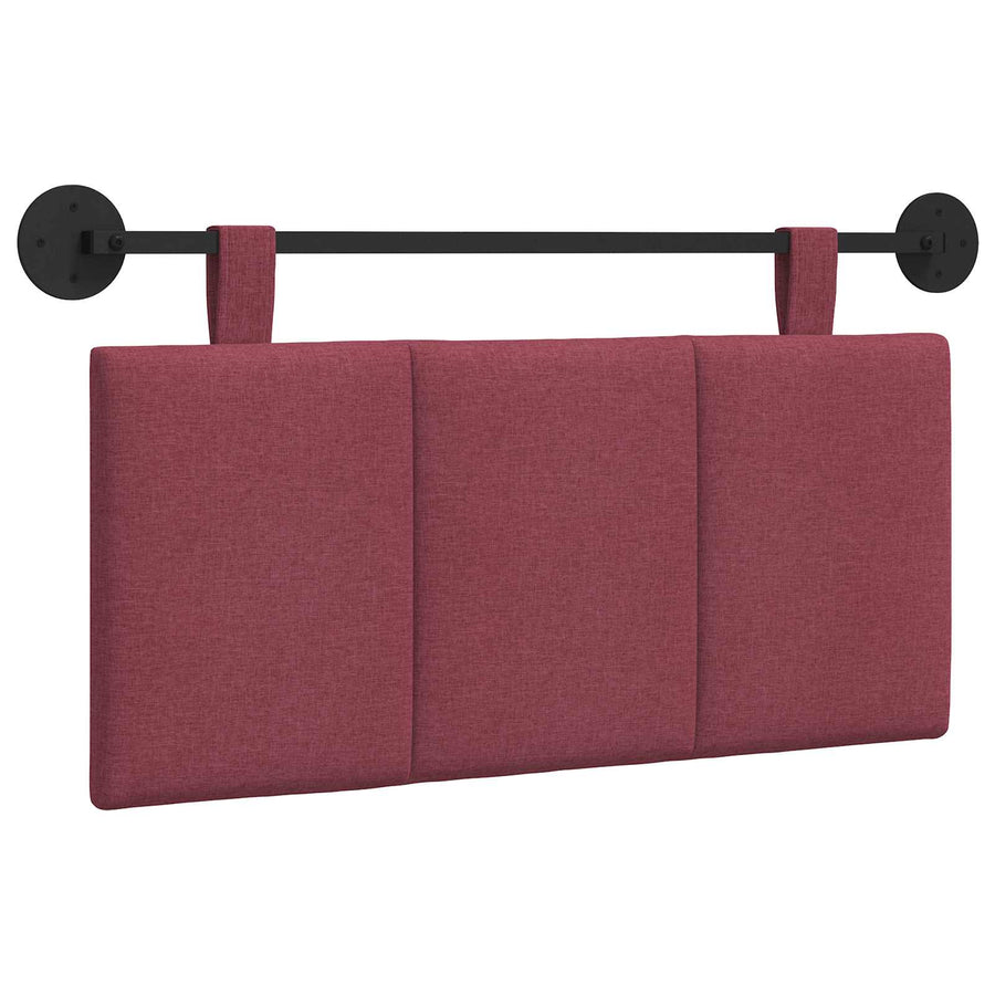 Hangend Hoofdeinde Wandgemonteerd Wijnrood 90 x 55 x 5 cm Stof