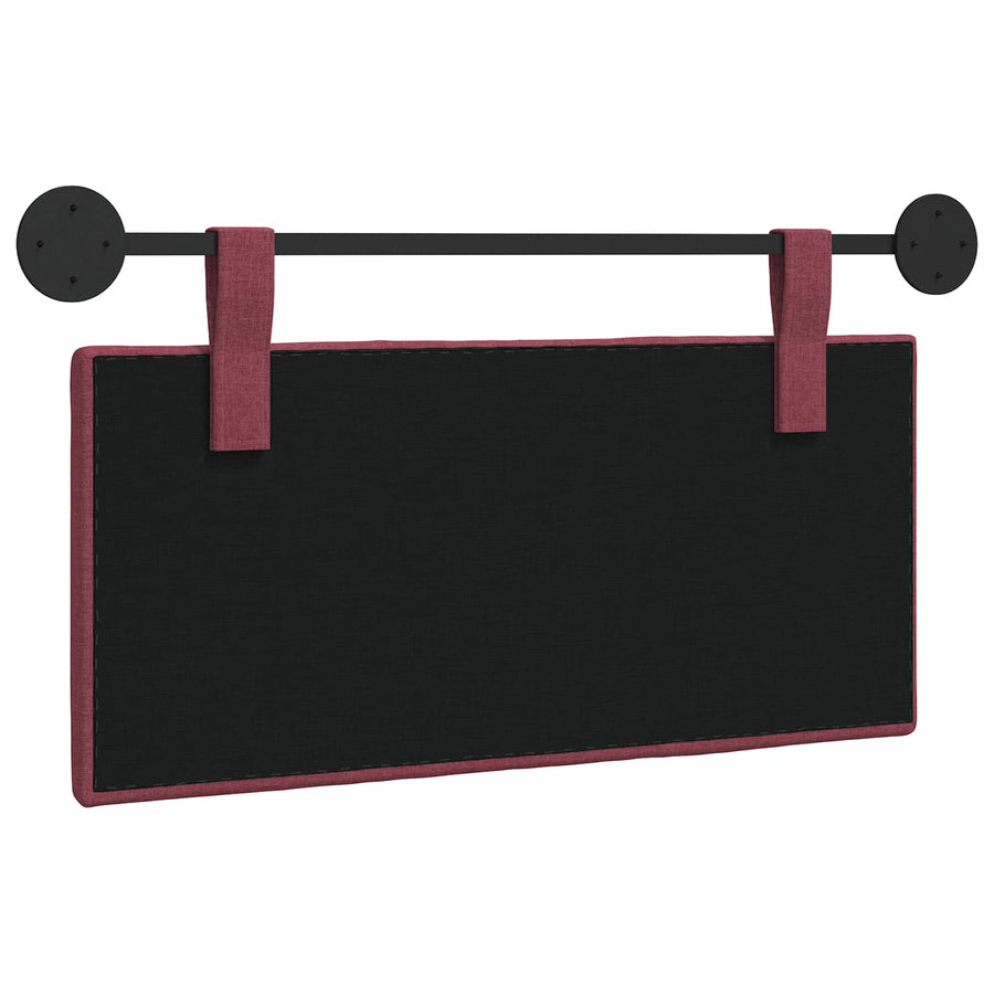 Hangend Hoofdeinde Wandgemonteerd Wijnrood 90 x 55 x 5 cm Stof
