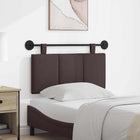 Hanging Headboard Striped Dark Brown 90 x 55 x 5 cm Fabric