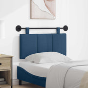 Hoofdbord wandmontage 90x55x5 cm blauw stof