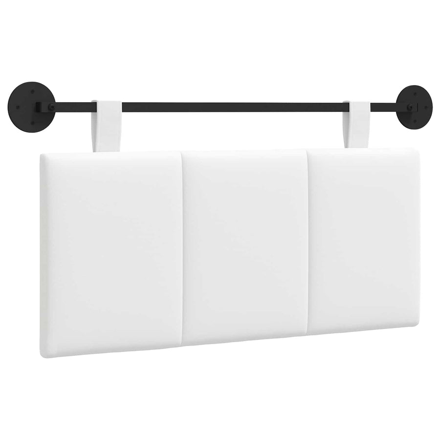 Hangend Hoofdeinde Wandgemonteerd Wit 90 x 55 x 5 cm Stof
