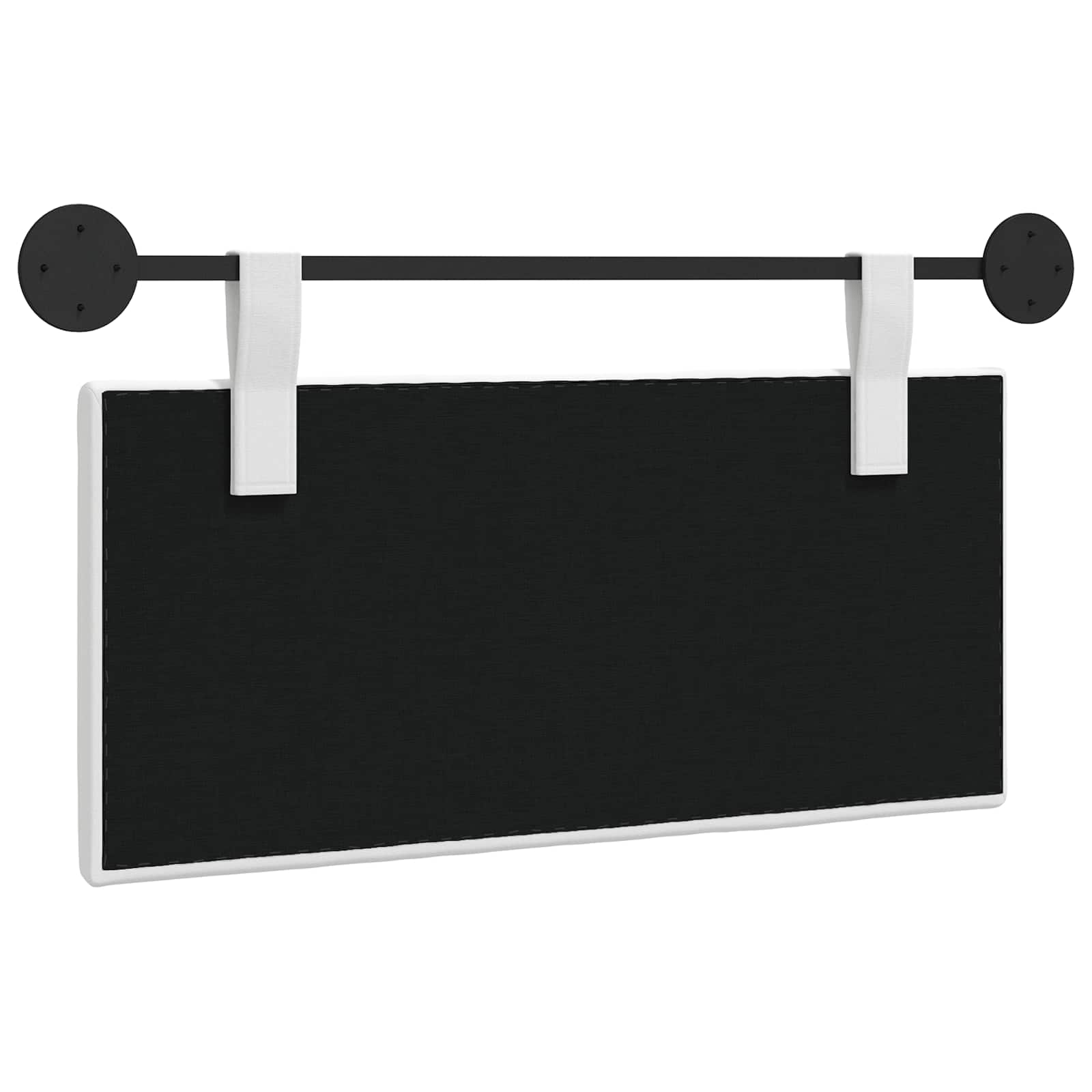 Hangend Hoofdeinde Wandgemonteerd Wit 90 x 55 x 5 cm Stof
