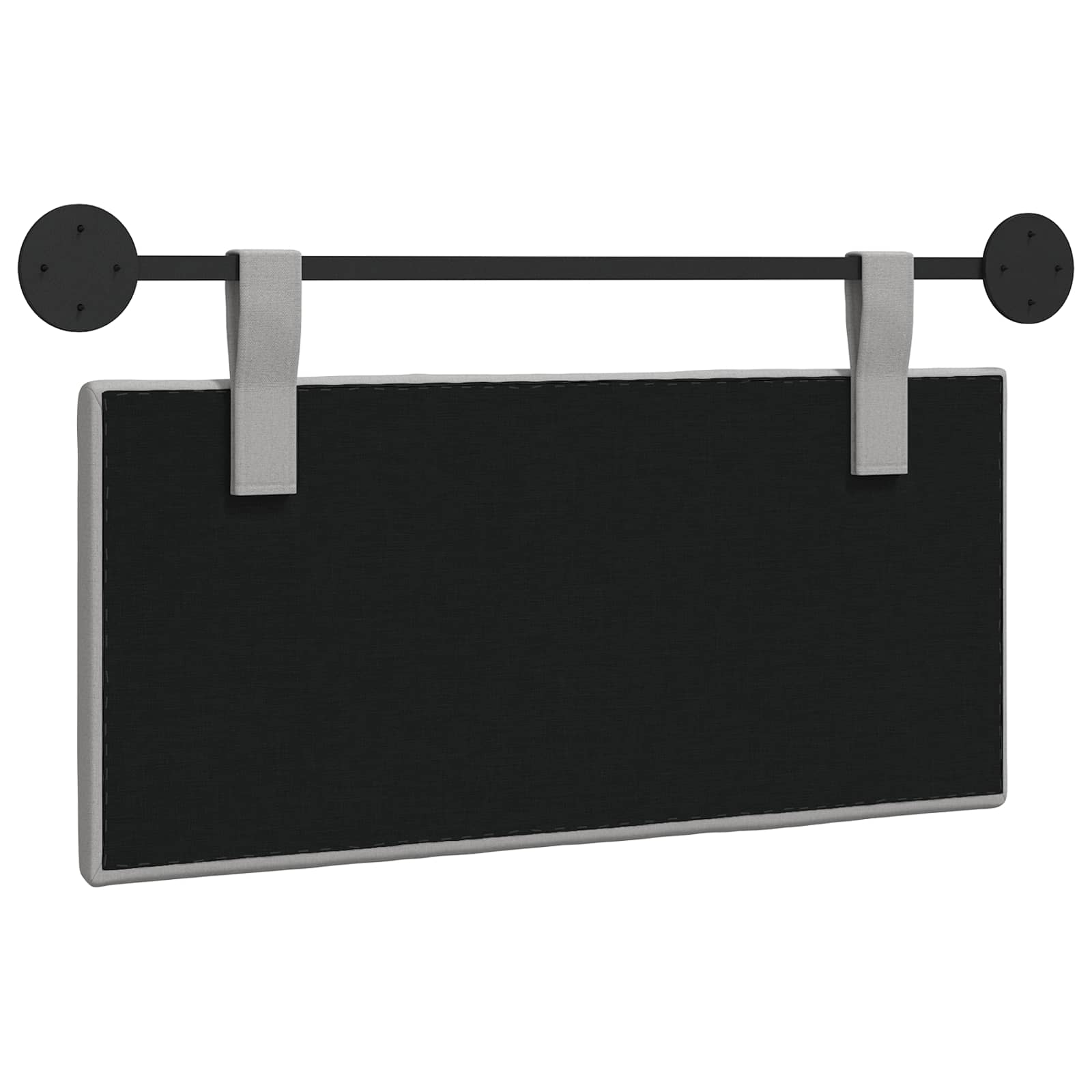 Hangend Hoofdeinde Gestreept Wolkengrijs 100 x 55 x 5 cm Stof
