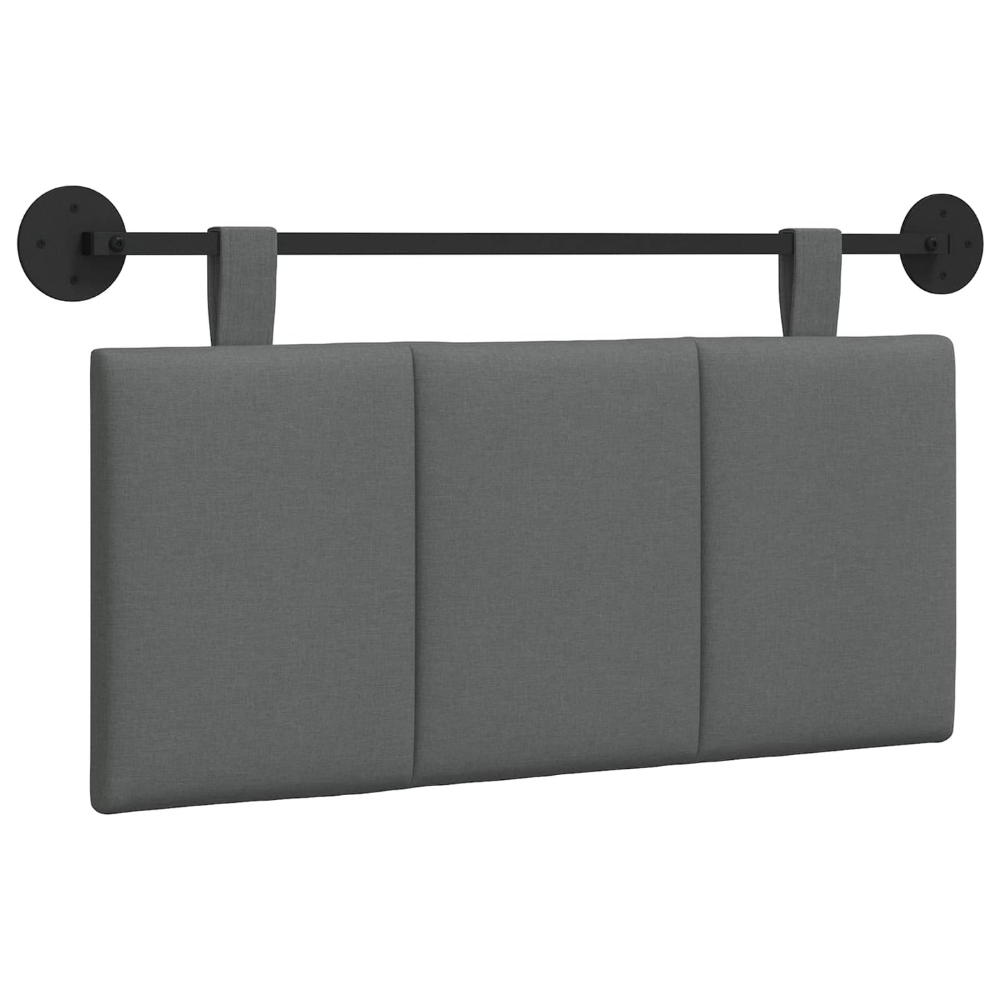 Hangend Hoofdeinde Gestreept Donkergrijs 100 x 55 x 5 cm Stof