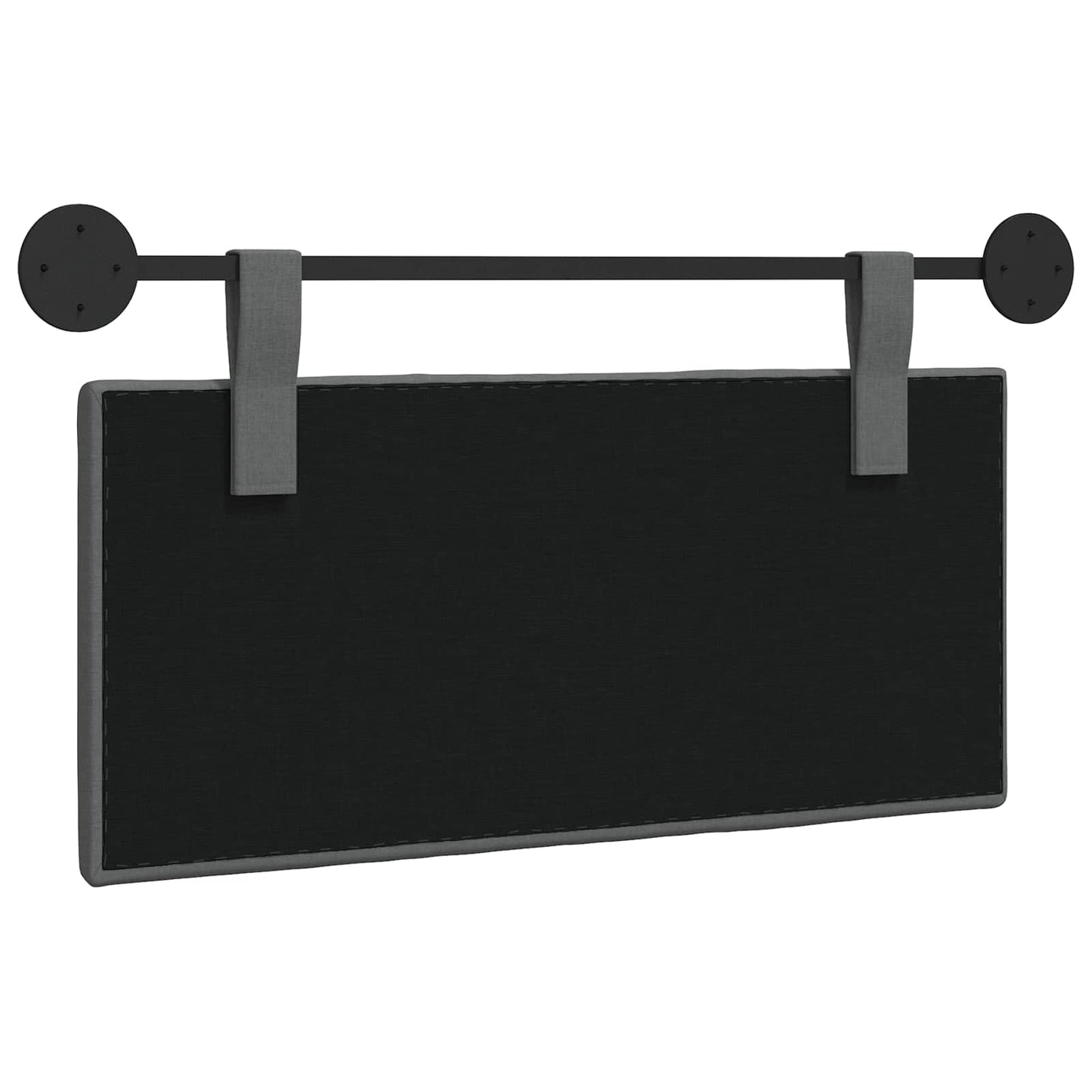 Hangend Hoofdeinde Gestreept Donkergrijs 100 x 55 x 5 cm Stof
