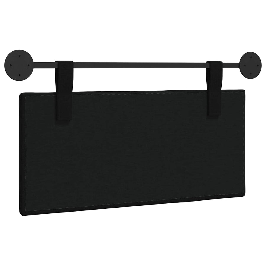 Hangend Hoofdeinde Wandgemonteerd Zwart 100 x 55 x 5 cm Stof