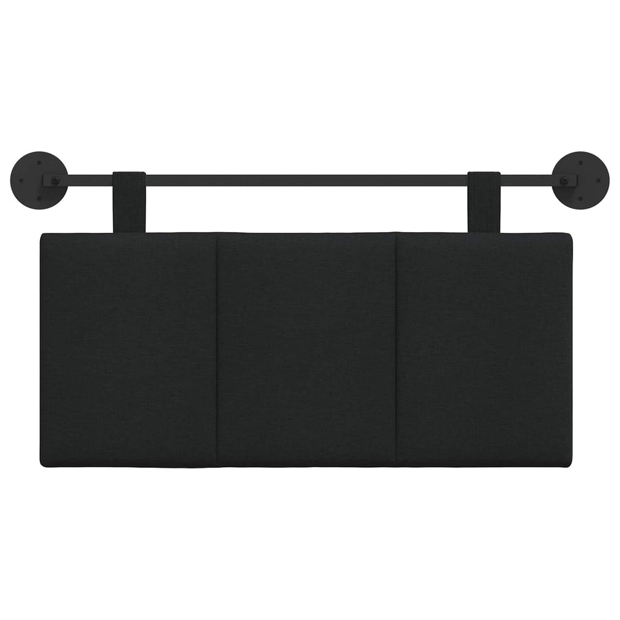 Hangend Hoofdeinde Wandgemonteerd Zwart 100 x 55 x 5 cm Stof