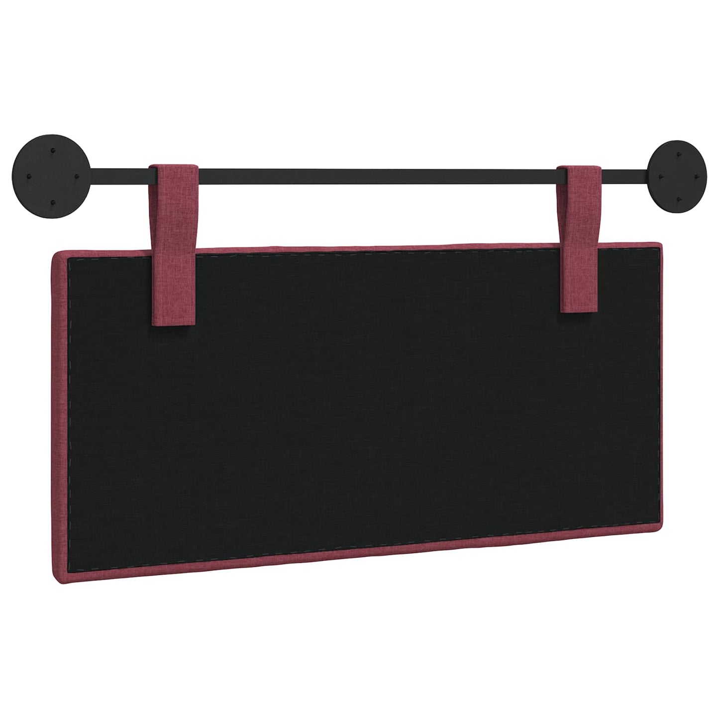 Hangend Hoofdeinde Wandgemonteerd Wijnrood 100 x 55 x 5 cm Stof