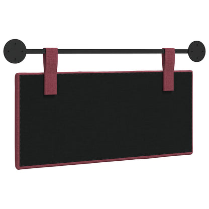 Hangend Hoofdeinde Wandgemonteerd Wijnrood 100 x 55 x 5 cm Stof