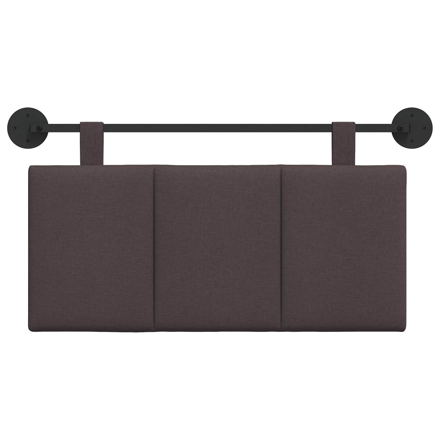 Hangend Hoofdeinde Gestreept Donkerbruin 100 x 55 x 5 cm Stof