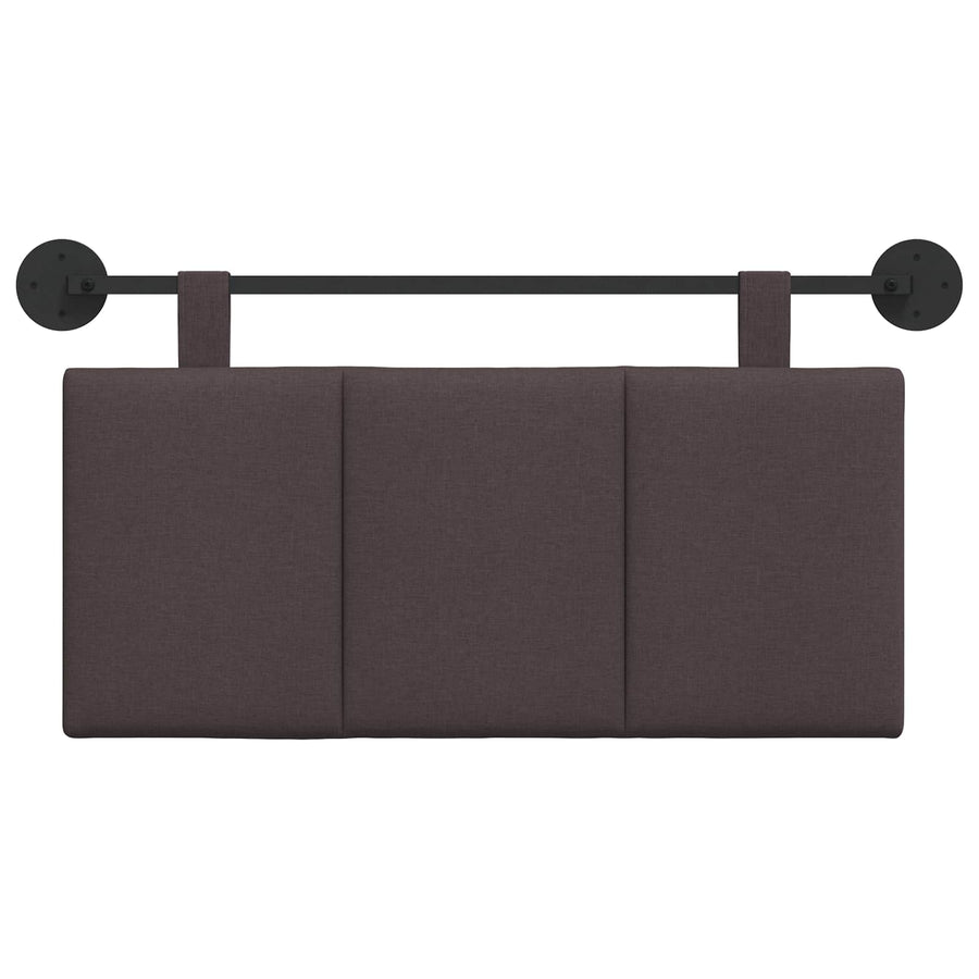 Hangend Hoofdeinde Gestreept Donkerbruin 100 x 55 x 5 cm Stof