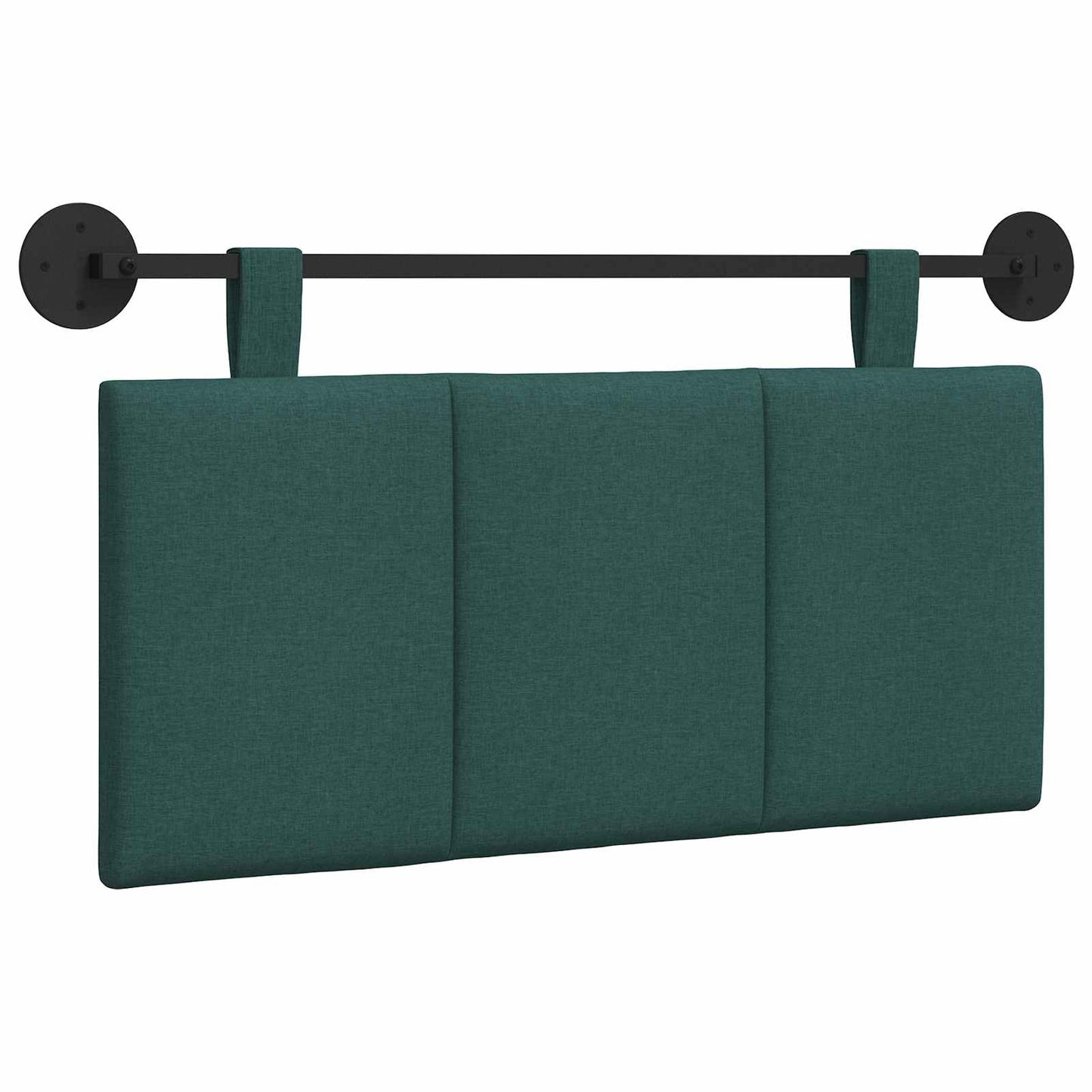 Hangend Hoofdeinde Gestreept Donkergroen 100 x 55 x 5 cm Stof