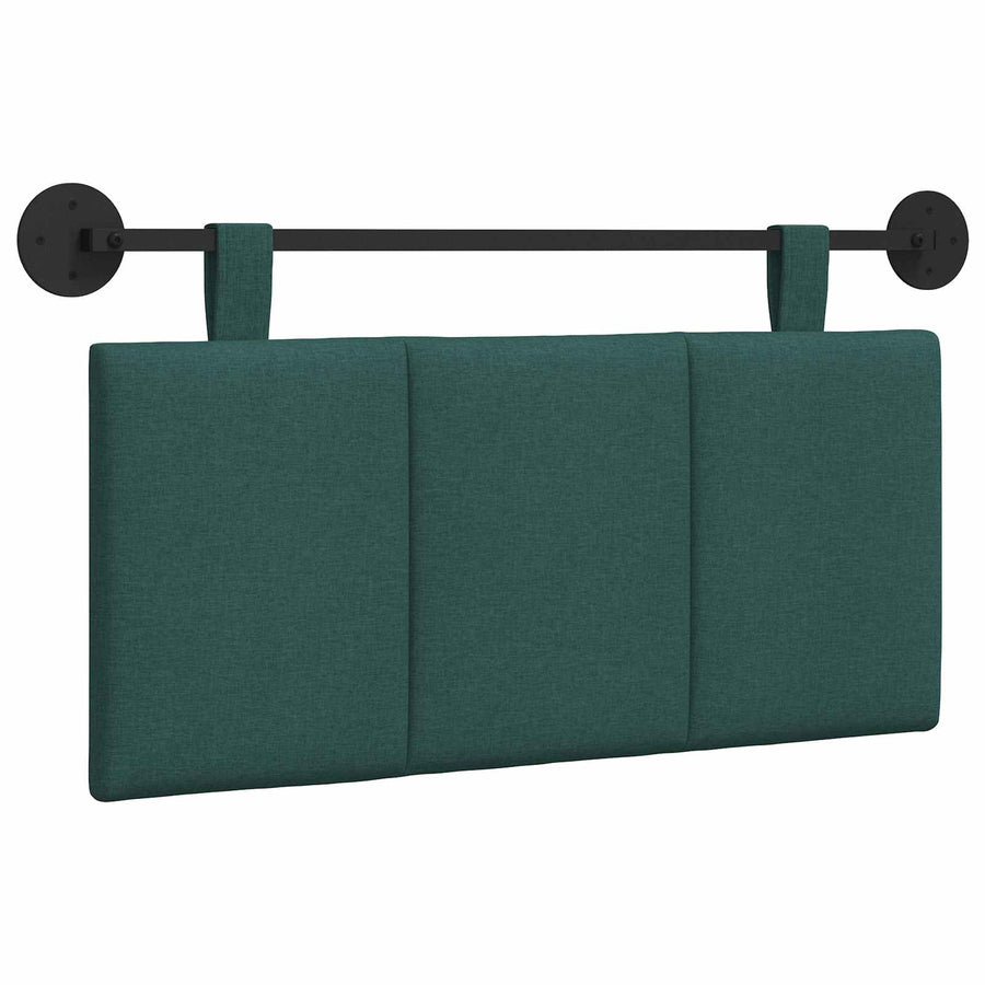 Hangend Hoofdeinde Gestreept Donkergroen 100 x 55 x 5 cm Stof
