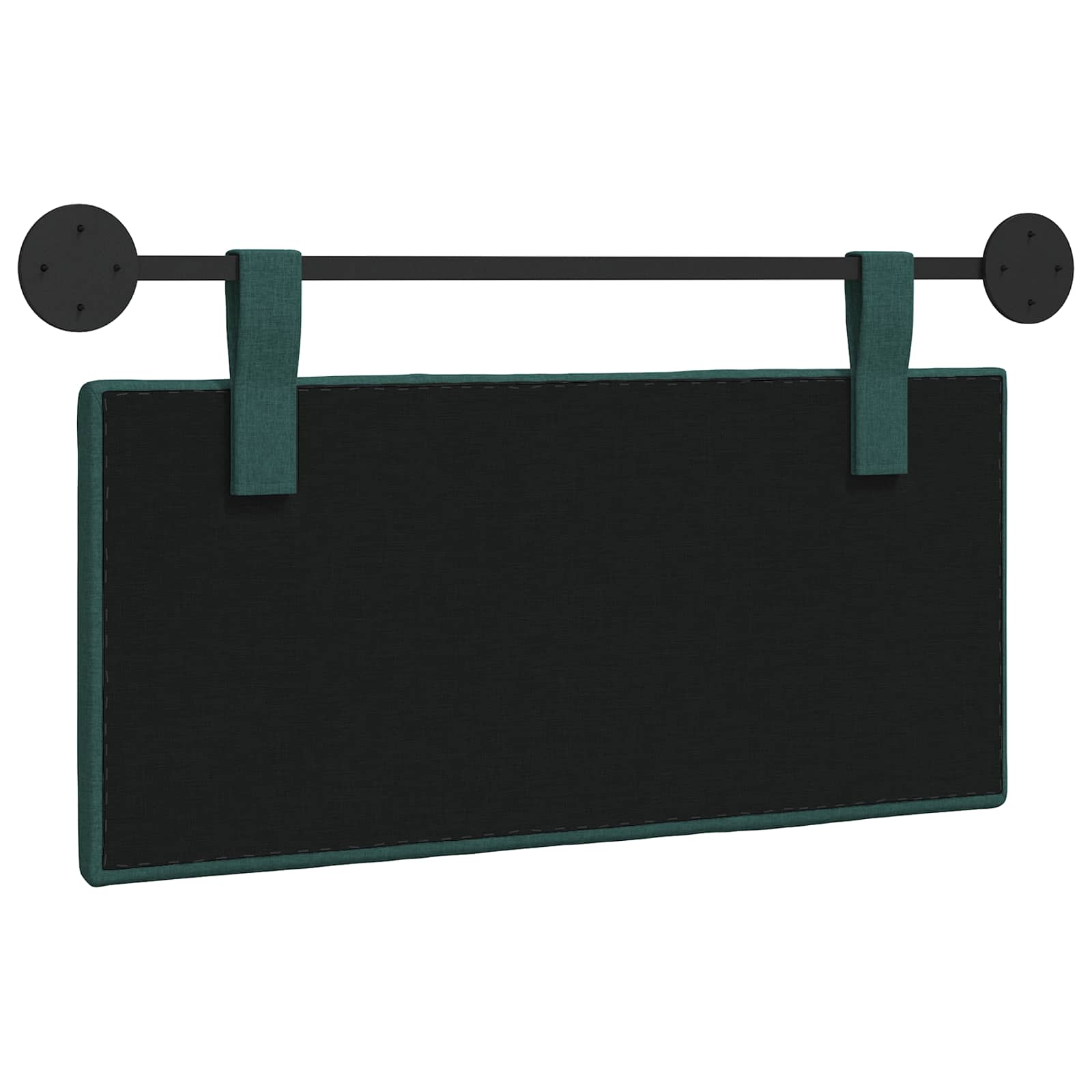 Hangend Hoofdeinde Gestreept Donkergroen 100 x 55 x 5 cm Stof