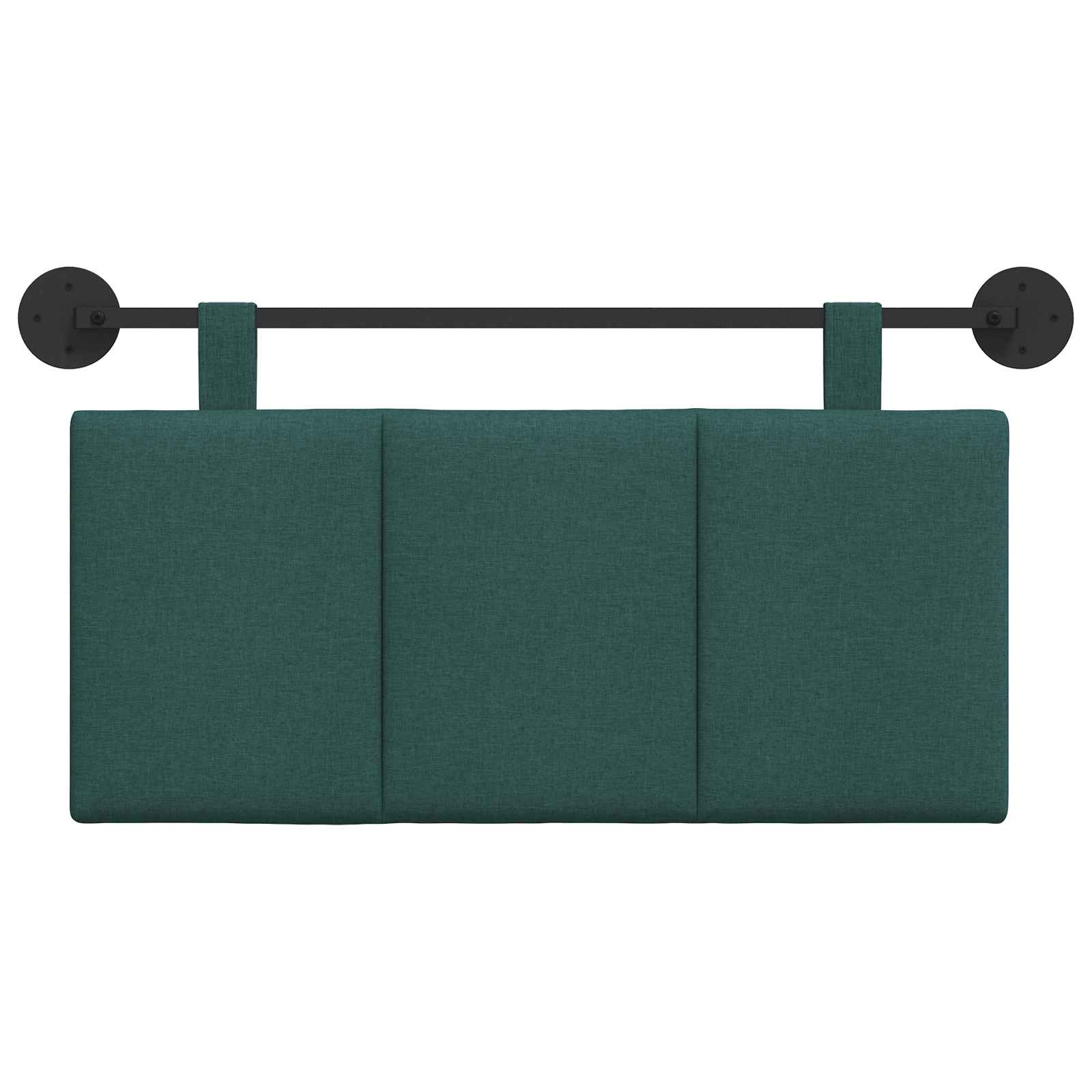 Hangend Hoofdeinde Gestreept Donkergroen 100 x 55 x 5 cm Stof