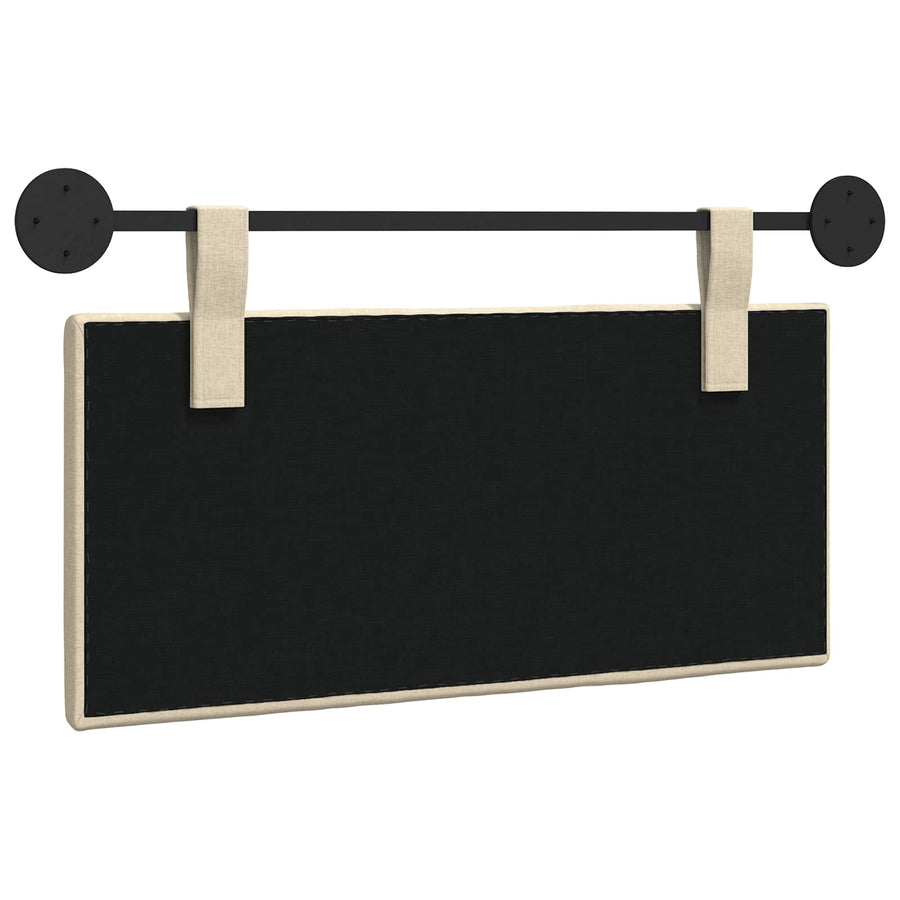 Hangend Hoofdeinde Wandgemonteerd Crème 100 x 55 x 5 cm Stof