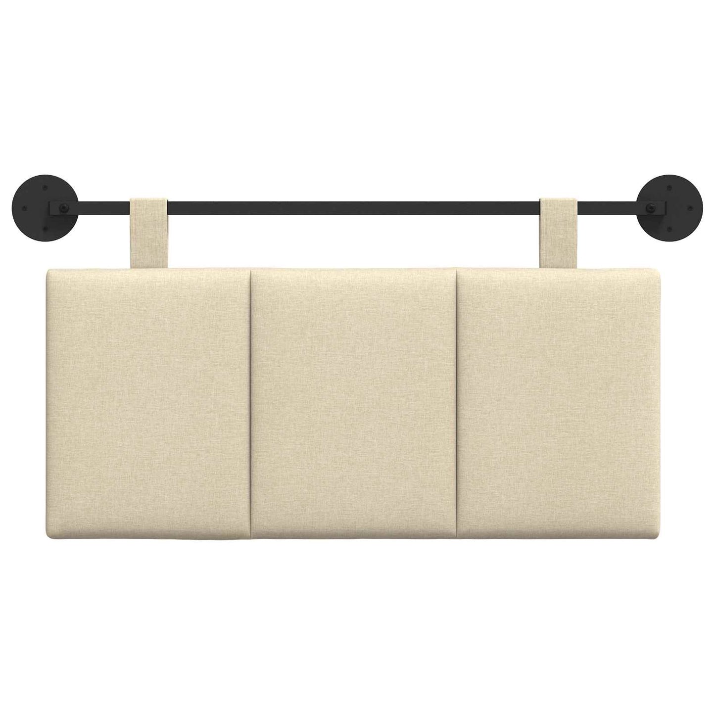 Hangend Hoofdeinde Wandgemonteerd Crème 100 x 55 x 5 cm Stof