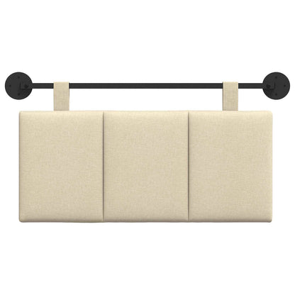Hangend Hoofdeinde Wandgemonteerd Crème 100 x 55 x 5 cm Stof