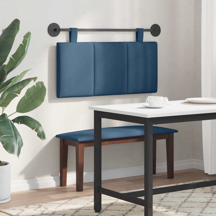 Hangend Hoofdeinde Wandgemonteerd Blauw 100 x 55 x 5 cm Stof